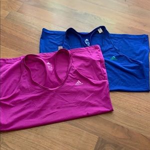 Large adidas set of 2 workout tops